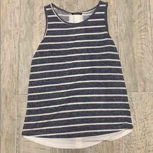 Blue and creamy tank with buttons down back